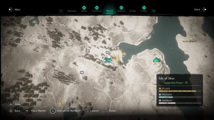 Lokacja: Kartkę znajdziecie w centrum regionu Isle of Skye, w Kiltaraglen - AC Valhalla Crossover Stories: Karta niesiona wiatrem - Isle of Skye, lokacje - Assassins Creed Valhalla - poradnik do gry