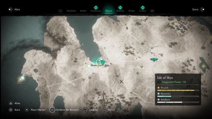 Lokacja: Kartkę znajdziecie w zachód regionu Isle of Skye, w Wiosce Dunvegan (Dunvegan Vilage) - AC Valhalla Crossover Stories: Karta niesiona wiatrem - Isle of Skye, lokacje - Assassins Creed Valhalla - poradnik do gry