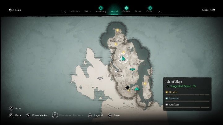Lokalizacja: Północna część Isle of Skye - AC Valhalla Crossover Stories: Głazy - Isle of Skye, lokacja - Assassins Creed Valhalla - poradnik do gry