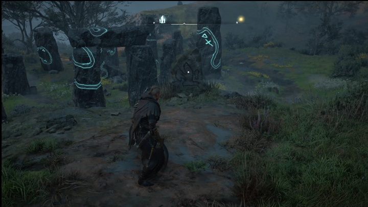 Wzór, który macie stworzyć zobaczycie na niewielkiej skale - AC Valhalla Crossover Stories: Głazy - Isle of Skye, lokacja - Assassins Creed Valhalla - poradnik do gry