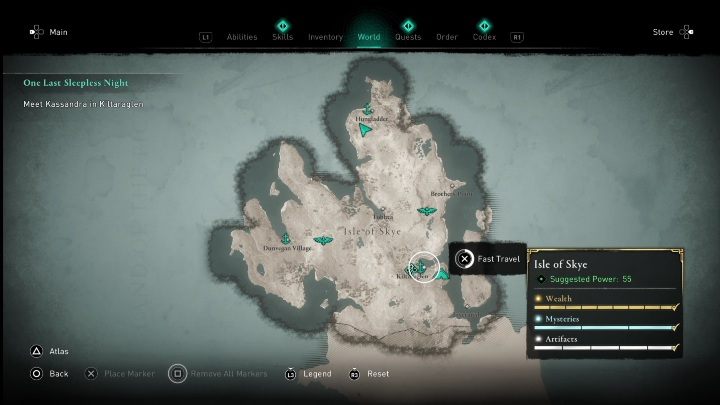 Misja rozpocznie się, gdy dotrzecie do Kiltaraglen - AC Valhalla Crossover Stories: Ostatnia bezsenna noc - solucja - Assassins Creed Valhalla - poradnik do gry