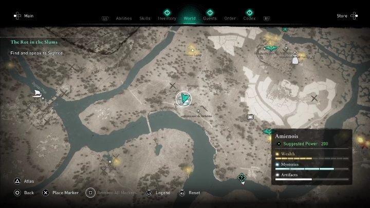 Kopiec Guido de Roca znajdziecie w zachodniej części regionu, blisko punktu synchronizacji - AC Valhalla Oblężenie Paryża: Kopiec, Amienois - sekrety, lokacje - Assassins Creed Valhalla - poradnik do gry