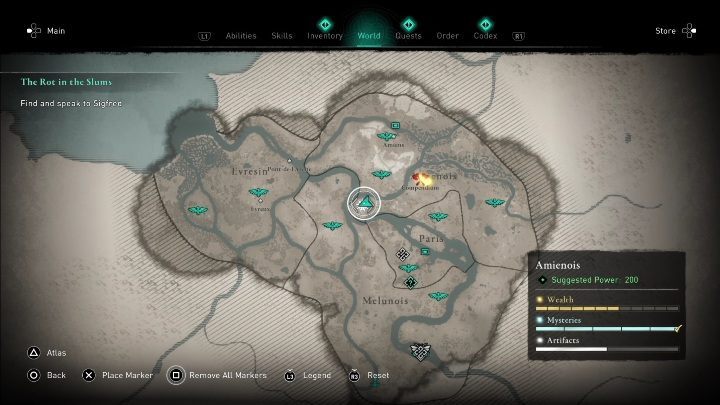 1 - AC Valhalla Oblężenie Paryża: Przeklęty symbol, Amienois - sekrety, lokacje - Assassins Creed Valhalla - poradnik do gry