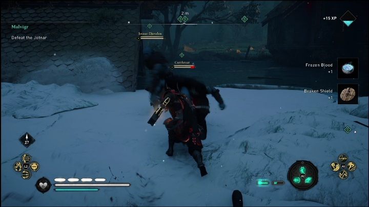 Na zewnątrz zobaczycie trzech przeciwników - AC Valhalla Świt Ragnaroku: Malvigr - solucja, opis przejścia - Assassins Creed Valhalla - poradnik do gry