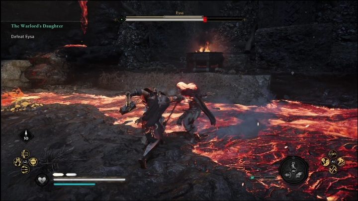 Po zakończeniu przerywnika filmowego rozpocznie się walka z kobietą - AC Valhalla Świt Ragnaroku: Córka watażki (The Warlords Doughter) - opis przejścia - Assassins Creed Valhalla - poradnik do gry