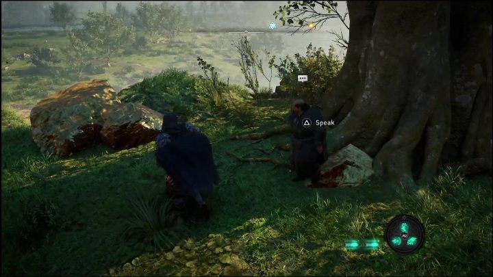 Rozpoczniecie to zadanie od rozmowy z mężczyzną stojącym przy drzewie - AC Valhalla Świt Ragnaroku: Vangrinn - wydarzenia w świecie gry - Assassins Creed Valhalla - poradnik do gry