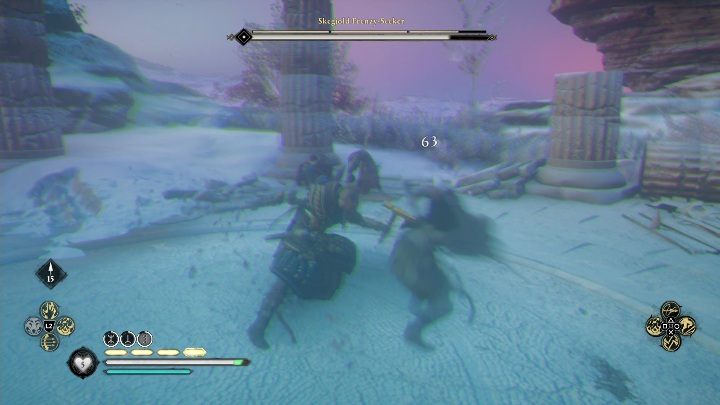 Do tego przeciwnika udaj się z pełną pulą punktów zdrowia, wypełnionym leczeniem oraz w pełni uzupełnionymi punktami adrenaliny - Assassins Creed Valhalla: Zagubiony drengr - Snotinghamscire, sekrety, lokacje - Assassins Creed Valhalla - poradnik do gry