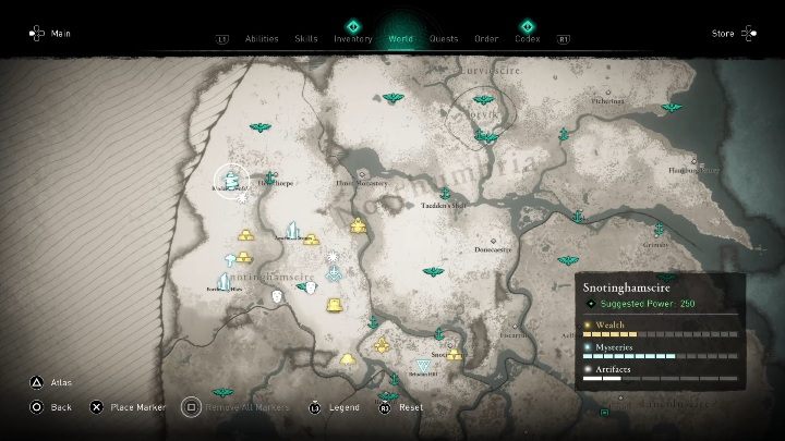 Kopiec znajdziesz na zachód od miasta Hemthorpe - Assassins Creed Valhalla: Kopiec - Snotinghamscire, sekrety, lokacje - Assassins Creed Valhalla - poradnik do gry