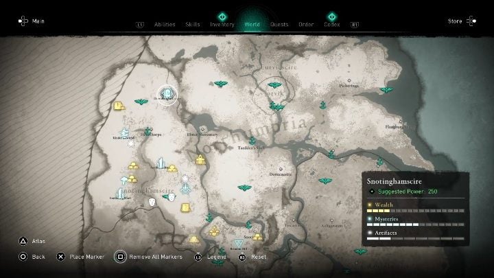 Ten skarb znajdziesz na północnym krańcu mapy - Assassins Creed Valhalla: Skarby Brytanii - Snotinghamscire, sekrety, lokacje - Assassins Creed Valhalla - poradnik do gry