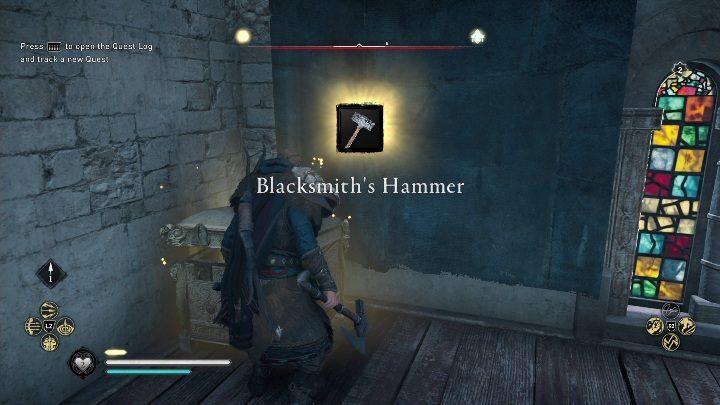 Aby się do niego dostać musisz wejść do wieży kościoła, a następnie rozbić sufit - Assassins Creed Valhalla: Wyposażenie - Lunden, sekrety, lokacje - Assassins Creed Valhalla - poradnik do gry