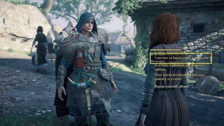 Ostatni strzał i zdobędziesz jej serce, a przynajmniej zakończysz zadanie - odpowiedz numer 1 - Assassins Creed Valhalla: Pyskówka - Lunden, sekrety, lokacje - Assassins Creed Valhalla - poradnik do gry