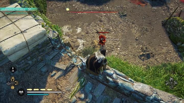 Pojedźcie do miejsca wskazanego na mapie świata i wyeliminujcie kilku bandytów, wśród których znajdzie się dwóch elitarnych przeciwników - AC Valhalla Gniew Druidów: Wsparcie dla Rathdown/Rathdown Build Up - solucja - Assassins Creed Valhalla - poradnik do gry