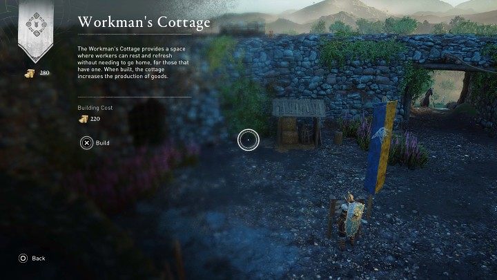 Po powrocie do Rathdown podejdźcie do jednej z trzech drewnianych tablic i postawcie nowy budynek na terenie placówki - AC Valhalla Gniew Druidów: Wsparcie dla Rathdown/Rathdown Build Up - solucja - Assassins Creed Valhalla - poradnik do gry