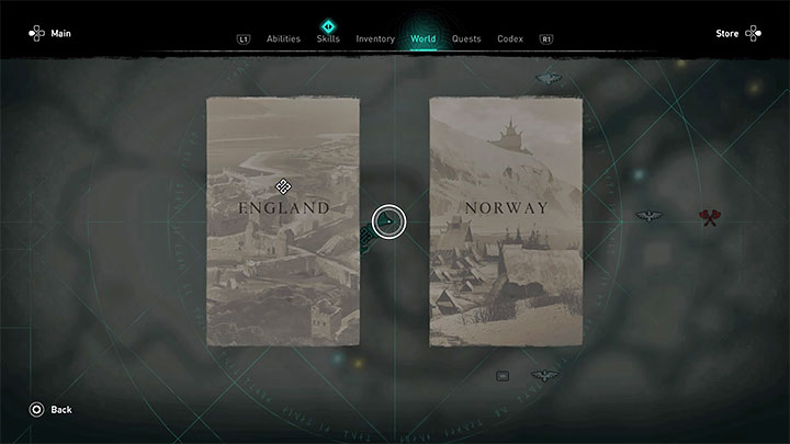 Do przenoszenia się pomiędzy krainami wykorzystany jest atlas - Assassins Creed Valhalla: Czy można wrócić do Norwegii? - Assassins Creed Valhalla - poradnik do gry