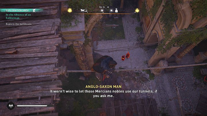 Ruiny starych łaźni znajdziesz na południe od przytułku - Assassins Creed Valhalla: Pod nieobecność ealdormana - solucja, opis przejścia - Assassins Creed Valhalla - poradnik do gry