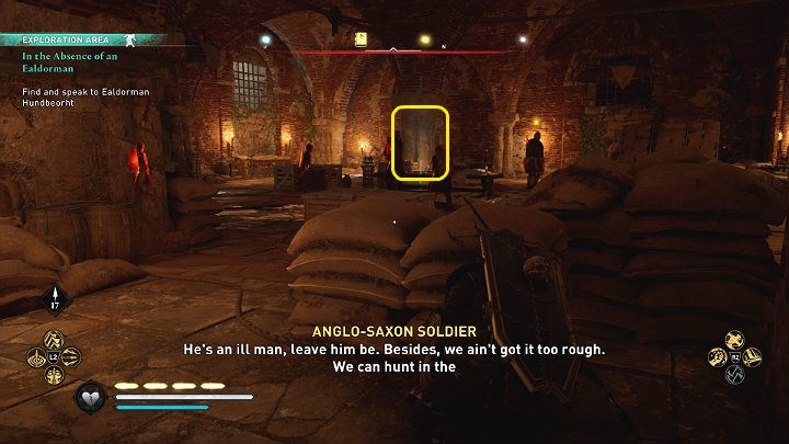 Po wejściu do głównej twierdzy będziesz musiał pozbyć się wielu strażników wśród których znajdzie się kilku elitarnych przywódców lub po prostu zakraść się do drzwi na końcu sali i zejść pod ziemię - Assassins Creed Valhalla: Pod nieobecność ealdormana - solucja, opis przejścia - Assassins Creed Valhalla - poradnik do gry