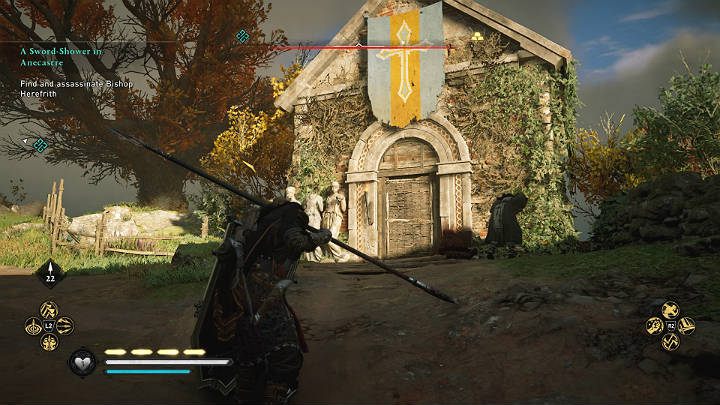 Jeśli chcesz możesz także wejść do kaplicy poprzez podziemne przejście - Assassins Creed Valhalla: Deszcz mieczy w Anecastre - solucja, opis przejścia - Assassins Creed Valhalla - poradnik do gry
