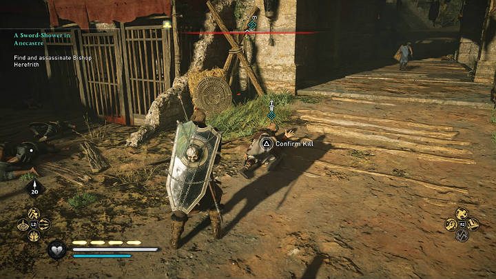 W kaplicy poza Herefrithem spotkasz kilku żołnierzy - Assassins Creed Valhalla: Deszcz mieczy w Anecastre - solucja, opis przejścia - Assassins Creed Valhalla - poradnik do gry