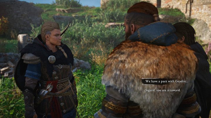 Sigurd i Basim będą mieli pretensje do Eivora za to, że wszczął walkę - Assassins Creed Valhalla: Krwawy kamień/Blood from a Stone - solucja - Assassins Creed Valhalla - poradnik do gry