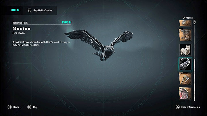 3) Muninn - To kruk o unikalnym wyglądzie - Assassins Creed Valhalla: Paczka/zestaw berserkera - Assassins Creed Valhalla - poradnik do gry