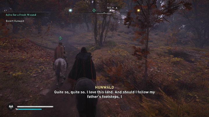 Wsiądź na konia i eskortuj Hunwalda do Brimsgy - Assassins Creed Valhalla: Balsam na świeże rany - solucja, opis przejścia - Assassins Creed Valhalla - poradnik do gry