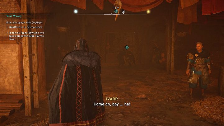 Ceolberta znajdziesz w domu biesiadnym na skarpie - Assassins Creed Valhalla: Trudy wojny/War Weary - solucja, opis przejścia - Assassins Creed Valhalla - poradnik do gry