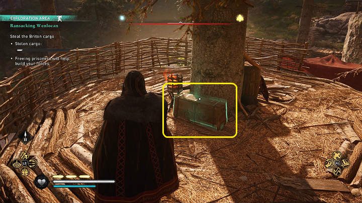 Postęp misji zdobywasz poprzez otwieranie skrzyń z zapasami - Assassins Creed Valhalla: Plądrowanie Wenlocan/Ransacking Wenlocan - solucja - Assassins Creed Valhalla - poradnik do gry