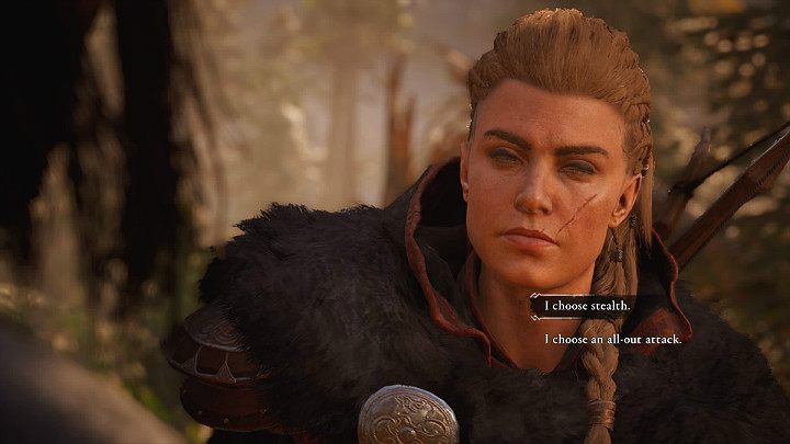 Mężczyźni przyczaili się w lesie skąd mają doskonały widok na obóz nieprzyjaciela - Assassins Creed Valhalla: Krwawa droga do pokoju - solucja, opis przejścia - Assassins Creed Valhalla - poradnik do gry