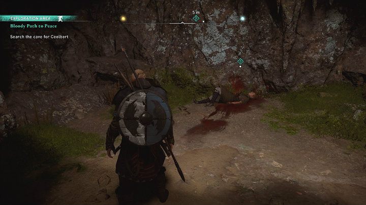 Znajdziesz tam zakrwawione ciało Ceolberta - Assassins Creed Valhalla: Krwawa droga do pokoju - solucja, opis przejścia - Assassins Creed Valhalla - poradnik do gry