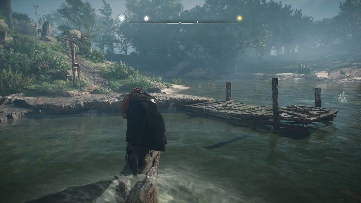 Jeśli nie posiadasz umiejętności, która umożliwi Ci niszczenia skał, możesz pójść na wyspę znajdującą się zaraz obok - Assassins Creed Valhalla: Przeklęty symbol - Oxenefordscire, sekrety, lokacje - Assassins Creed Valhalla - poradnik do gry