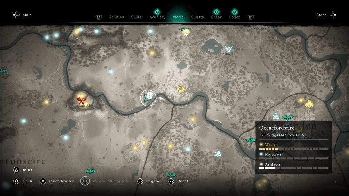 Tę maskę znajdziesz w południowej części regnionu - Assassins Creed Valhalla: Rzymski artefakt - Oxenefordscire, sekrety, lokacje - Assassins Creed Valhalla - poradnik do gry