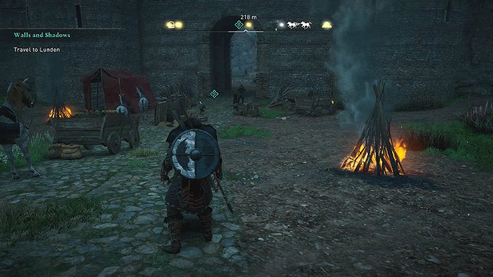 Udaj się do Lundeńskiej Bramy Żebraków w poszukiwaniu jakiegoś urzędnika, który mógłby udzielić Ci informacji na temat aktualnej sytuacji w mieście - Assassins Creed Valhalla: Mury i cienie/Walls and Shadows - solucja - Assassins Creed Valhalla - poradnik do gry