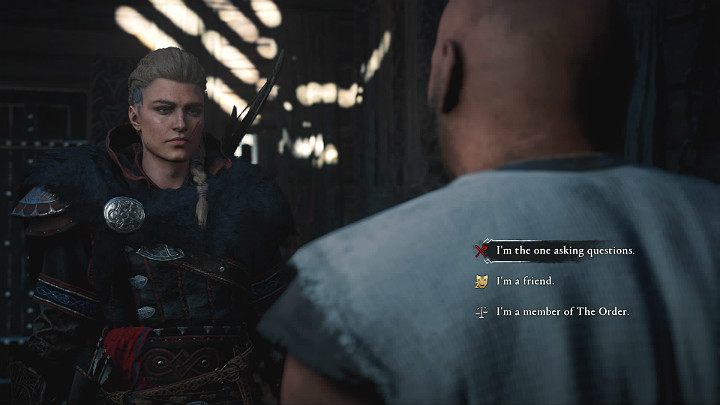 Dialog możesz poprowadzić na różne sposoby - Assassins Creed Valhalla: Odrywanie pijawki/Bleeding the Leech - solucja - Assassins Creed Valhalla - poradnik do gry