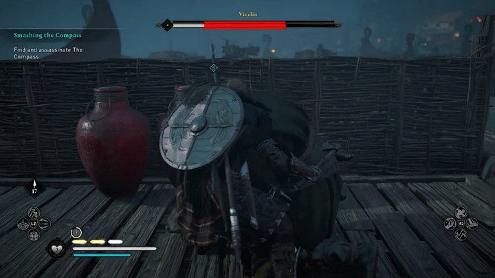 To powali przeciwnika na kolana i odsłoni go na potężny atak, który pozbawi go mniej więcej pół paska zdrowia - Assassins Creed Valhalla: Rozprawa ze Sternikiem - solucja, opis przejścia - Assassins Creed Valhalla - poradnik do gry