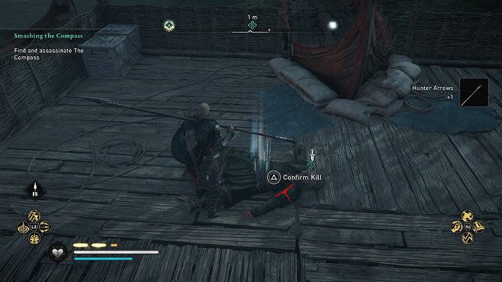 Gdy przeciwnik zostanie pokonany pamiętaj, by potwierdzić zabójstwo, a walka dobiegnie końca - Assassins Creed Valhalla: Sternik/The Compass - boss, jak pokonać? - Assassins Creed Valhalla - poradnik do gry
