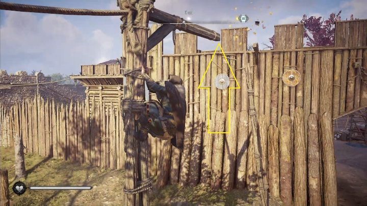 Początek: Kartka wisi na słupie, zaraz przed drewnianym murem wokół miasta - Assassins Creed Valhalla: Karta niesiona wiatrem - Wschodnia Anglia, sekrety - Assassins Creed Valhalla - poradnik do gry