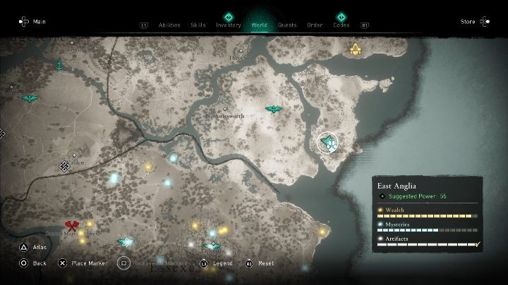 To zwierze znajdziesz, w południowej wschodniej części mapy, koło zniszczonych murów - Assassins Creed Valhalla: Legendarne zwierzę - Wschodnia Anglia, sekrety - Assassins Creed Valhalla - poradnik do gry