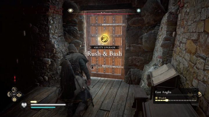 W środku znajdziesz trzy księgi, ale interesuje Cię tylko ta środkowa, w ten sposób zdobędziesz kolejną umiejętność - Assassins Creed Valhalla: Zdolności - Wschodnia Anglia, sekrety, lokacje - Assassins Creed Valhalla - poradnik do gry