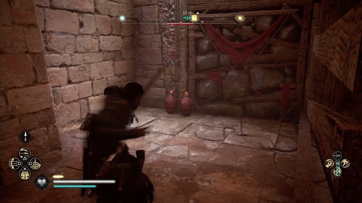 W piwnicy czeka zamurowana ściana, możesz ją jednak zniszczyć korzystając z waz stojących zaraz obok - Assassins Creed Valhalla: Zdolności - Wschodnia Anglia, sekrety, lokacje - Assassins Creed Valhalla - poradnik do gry