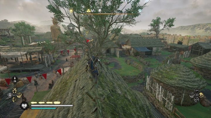 Początek: Kartka znajduje się na dachu budynku - AC Valhalla Gniew Druidów: Karta niesiona wiatrem - Connacht, sekrety, lokacje - Assassins Creed Valhalla - poradnik do gry