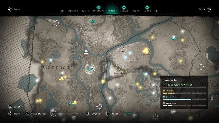 Balor z rodu Fomorian (Balor of the Fomorians) znajdziecie we wschodniej części lokacji - AC Valhalla Gniew Druidów: Fragment Cyklu Irlandzkiego - Connacht, sekrety - Assassins Creed Valhalla - poradnik do gry