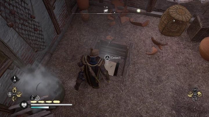 Zdobycie tego Fragmentu jest bardzo proste, musicie jedynie zniszczyć deski zasłaniające dziurę w podłodze - AC Valhalla Gniew Druidów: Fragment Cyklu Irlandzkiego - Connacht, sekrety - Assassins Creed Valhalla - poradnik do gry