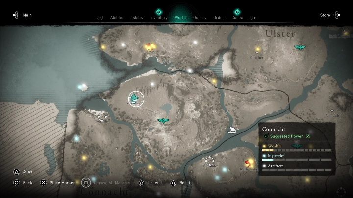 Kopiec znajdziecie na północnej części regionu, koło punktu synchronizacji - AC Valhalla Gniew Druidów: Kopiec - Connacht, sekrety, lokacje - Assassins Creed Valhalla - poradnik do gry