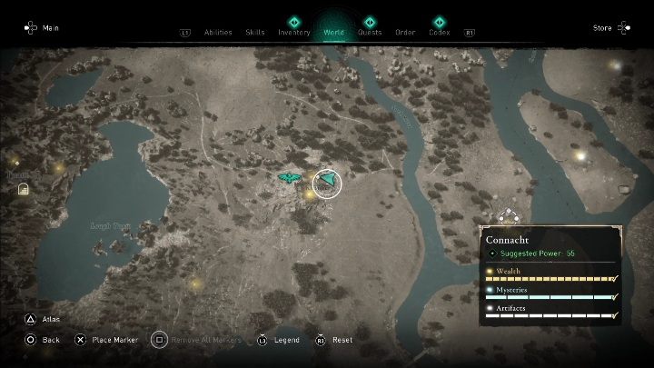 Skarb znajdziecie w mieście Kiltober - AC Valhalla Gniew Druidów: Mapa ukrycia skarbu - Connacht, sekrety, lokacje - Assassins Creed Valhalla - poradnik do gry