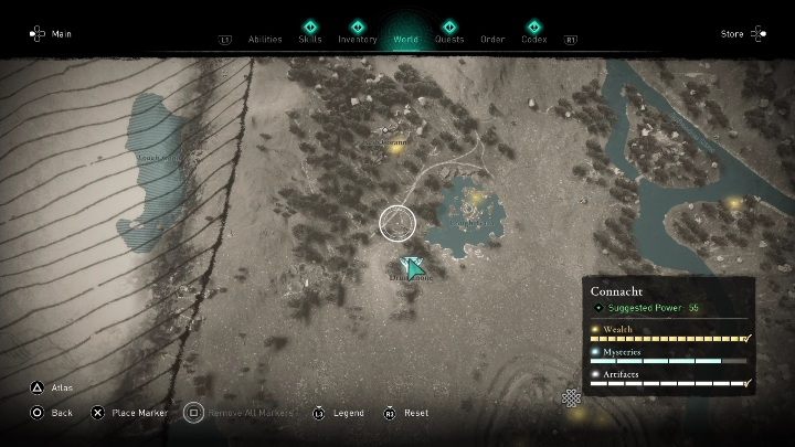 Ołtarz ofiarny znajdziecie we wschodniej części regionu, w okolicach jeziora Gara - AC Valhalla Gniew Druidów: Ołtarz ofiarny - Connacht, sekrety, lokacje - Assassins Creed Valhalla - poradnik do gry