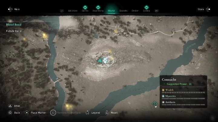 Czarnego Osiłka znajdziecie w północnej części regionu Connacht - na Grobli Czarnego Knura (Black Pigs Dyke), na zniszczonych barykadach obronnych - AC Valhalla Gniew Druidów: Legendarne zwierzę - Connacht, sekrety, lokacje - Assassins Creed Valhalla - poradnik do gry