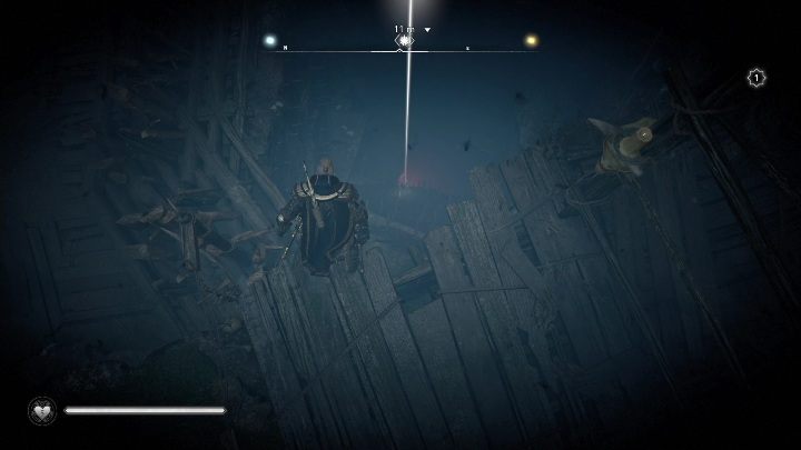 Lokalizacja totemu: Aby dostać się do totemu musicie wskoczyć na teren pokryty deskami - AC Valhalla Gniew Druidów: Przeklęty symbol - Connacht, sekrety, lokacje - Assassins Creed Valhalla - poradnik do gry