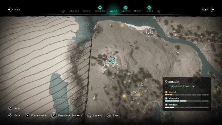 Próby Morgany znajdziecie, idąc na zachód od punktu synchronizacji - AC Valhalla Gniew Druidów: Próby Morgany - Connacht, sekrety, lokacje - Assassins Creed Valhalla - poradnik do gry