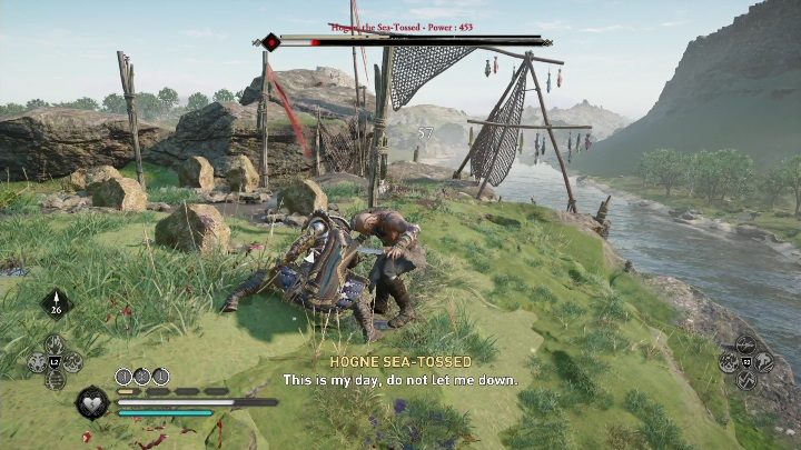 Do tego przeciwnika udajcie się z pełną pulą punktów zdrowia, wypełnionym leczeniem oraz w pełni uzupełnionymi punktami adrenaliny - AC Valhalla Gniew Druidów: Zagubiony drengr - Connacht, sekrety, lokacje - Assassins Creed Valhalla - poradnik do gry