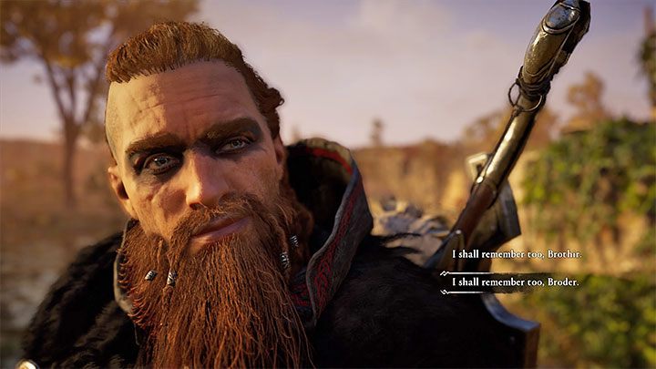 Dla przypomnienia mężczyzna, z którym całowałeś się, to Broder - wybierz drugą opcję dialogową z listy - Assassins Creed Valhalla: Broder - romans - Assassins Creed Valhalla - poradnik do gry